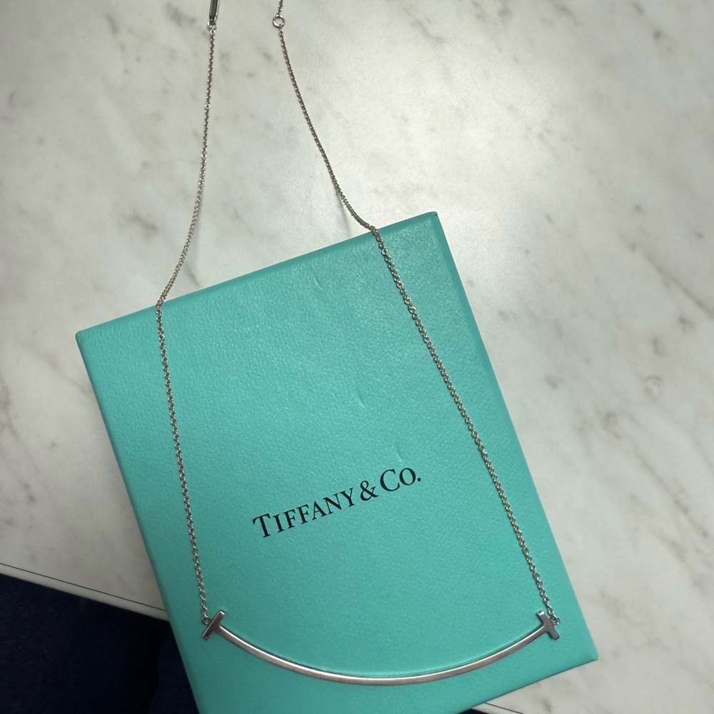 Tiffany & Co. Sterling Silver Smile Necklace